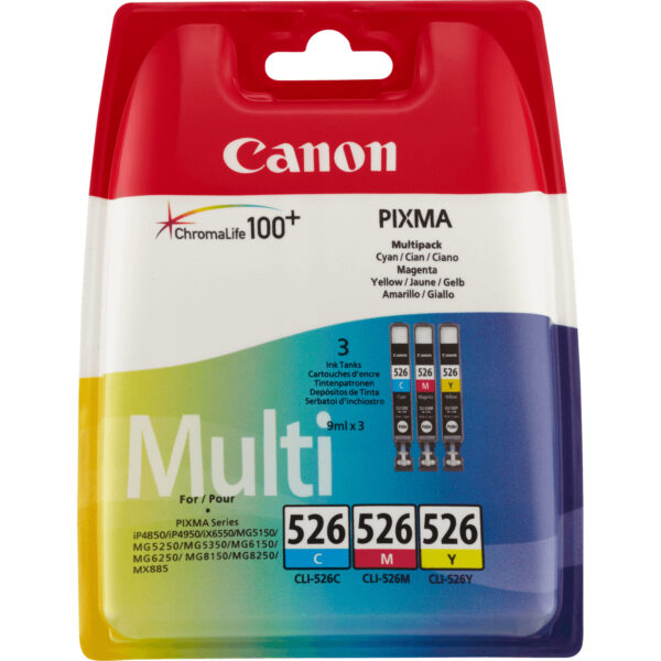 Canon Cartucce dinchiostro colore Multipack CLI-526 C/M/Y